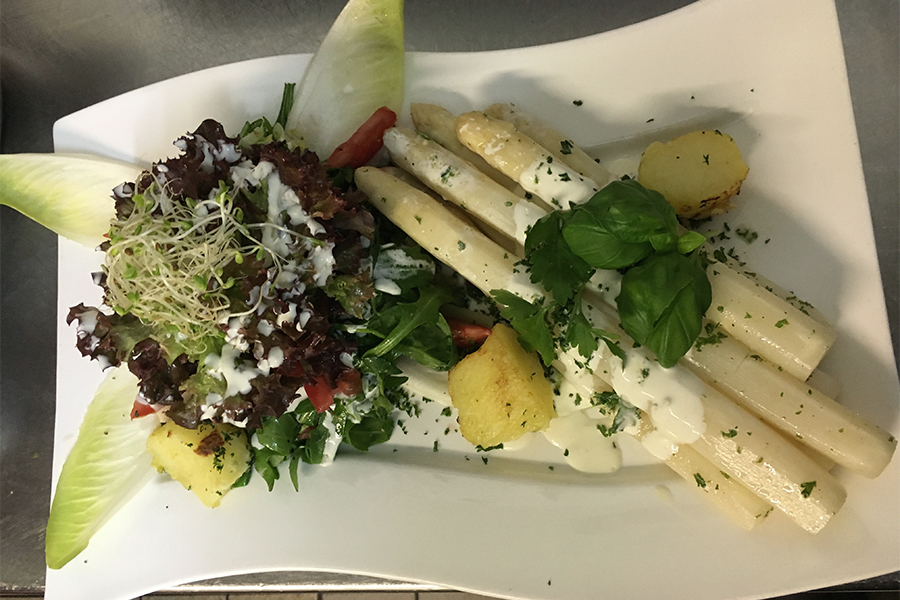 Ein Gericht aus der Küche der Gasthaus zur Pfalz in Hockenheim.